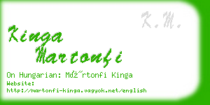 kinga martonfi business card